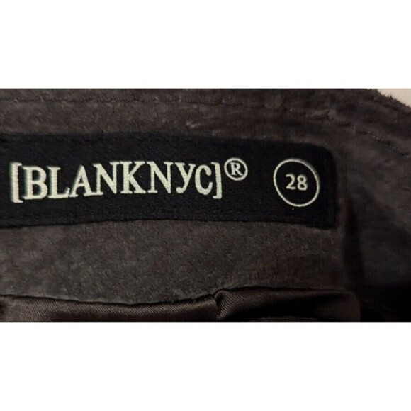 BLANKNYC Womens 28 Grey Leather Suede Mini Skirt Dark Romantic Mod Preppy Rock - Picture 2 of 5